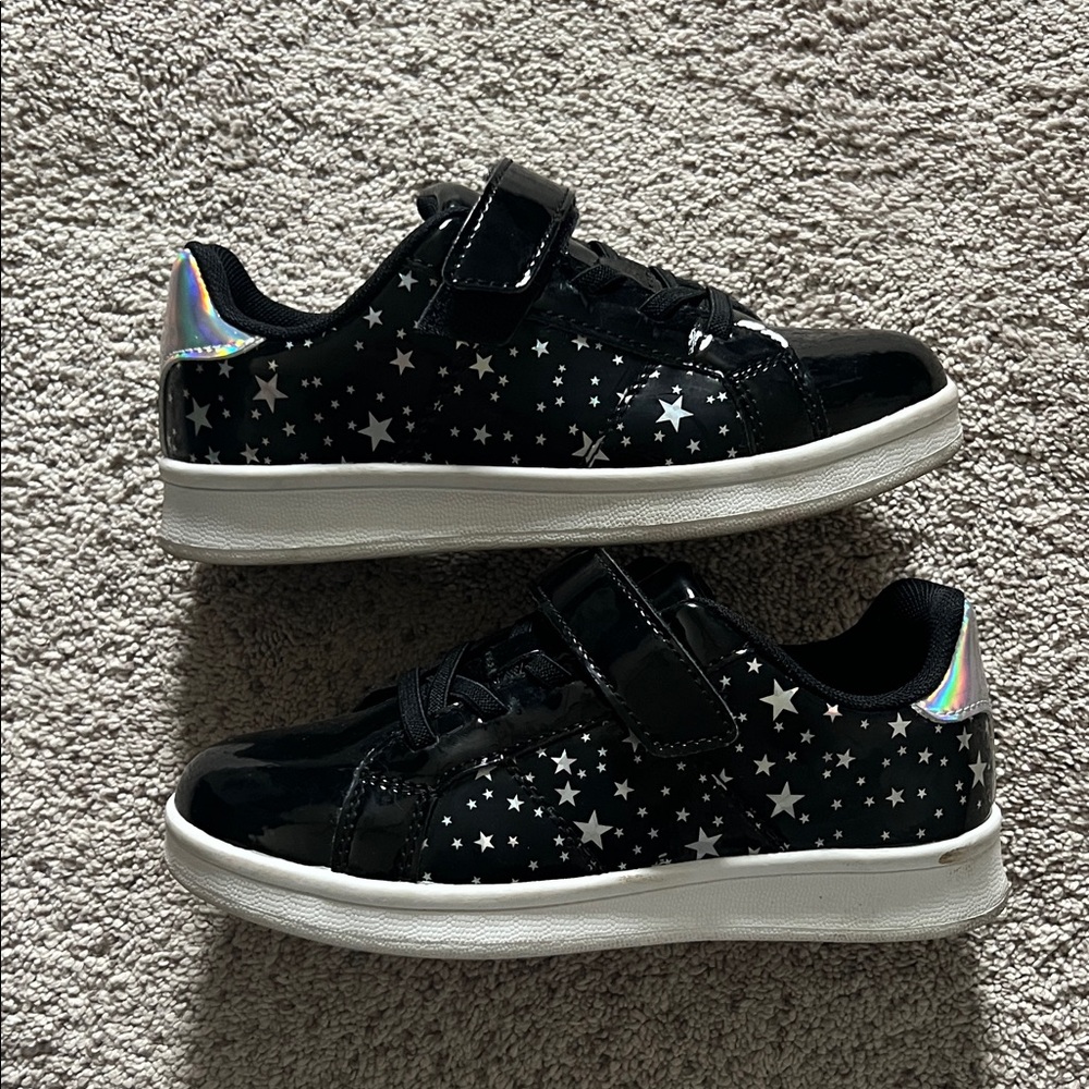 Starry Black Kids Shoes - Size 13